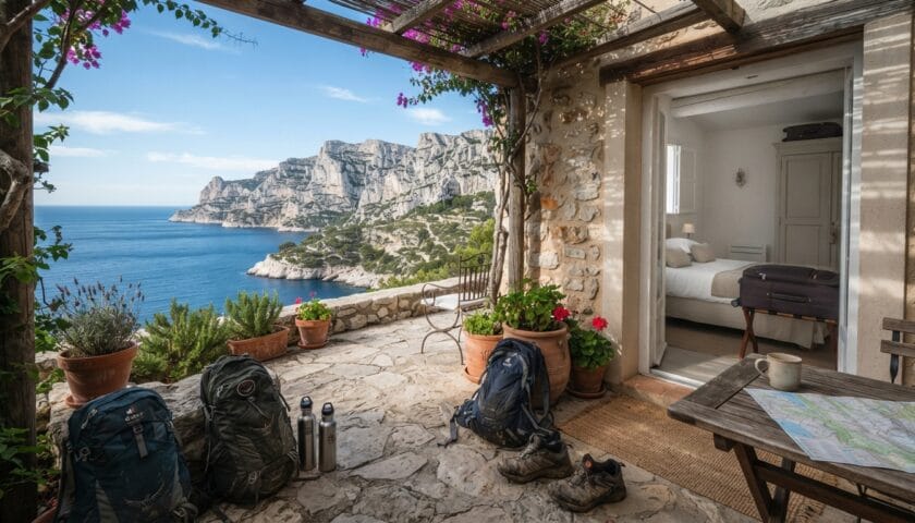 découvrez quel hébergement choisir pour explorer les calanques depuis un point de chute idéal, sans changer de logement chaque jour.